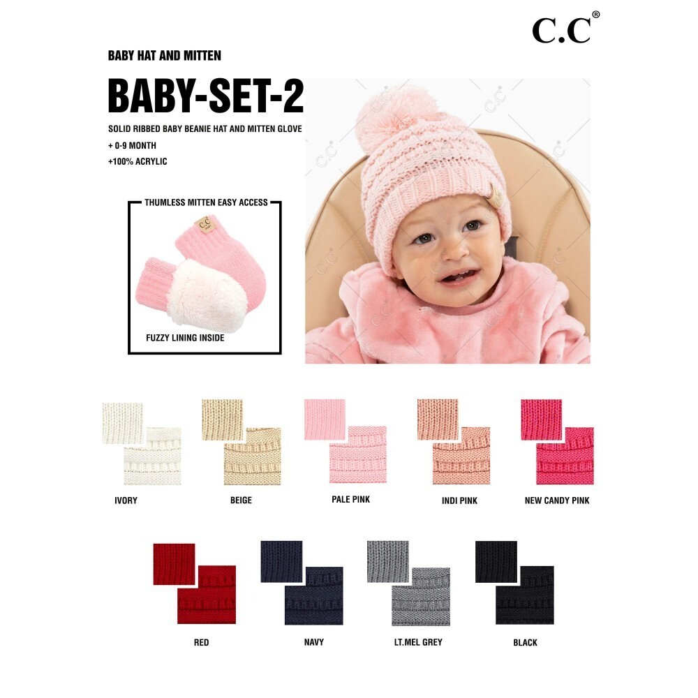 Pre-Buy- Baby Hat and Mittens- BABY-SET-2