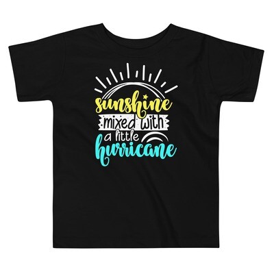 Sunshine Mixed with a Little Hurricane- Toddler Short Sleeve Tee