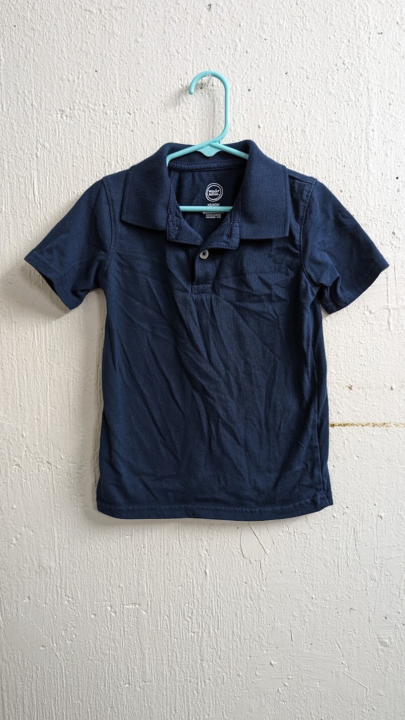 Wonder Nation Boys Polo Shirt- Size XS (4/5)