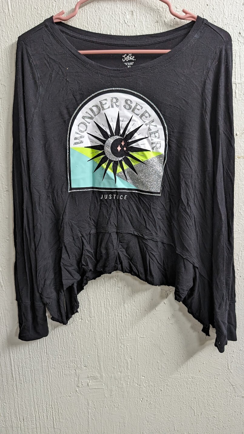 Justice Girls Shirt- Size XL (16/18)