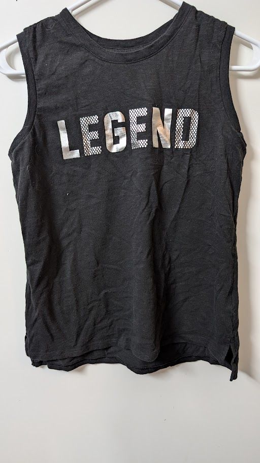 Athletic Brand Legend Muscle Tank. Black. Size Girls XXL