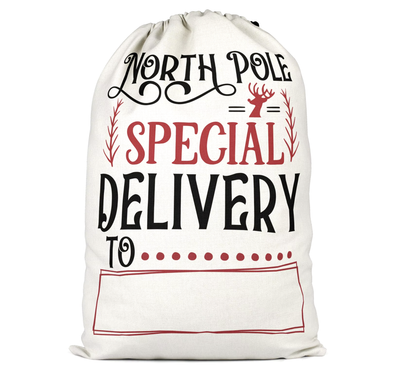 2024 Santa Sack- North Pole- Special Delivery