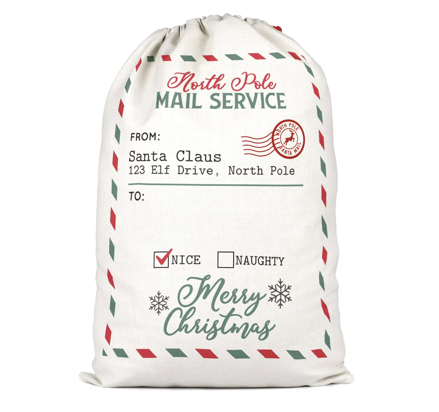 2024 Santa Sack- North Pole- North Pole Mail Service