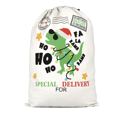 2024 Santa Sack- T-Rex- Fa La Rawr!