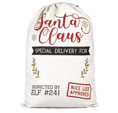 2024 Santa Sack- North Pole- Santa Claus- Special Delivery