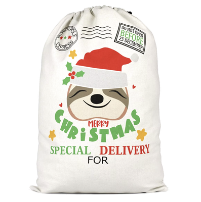 2024 Santa Sack- Sloth Christmas