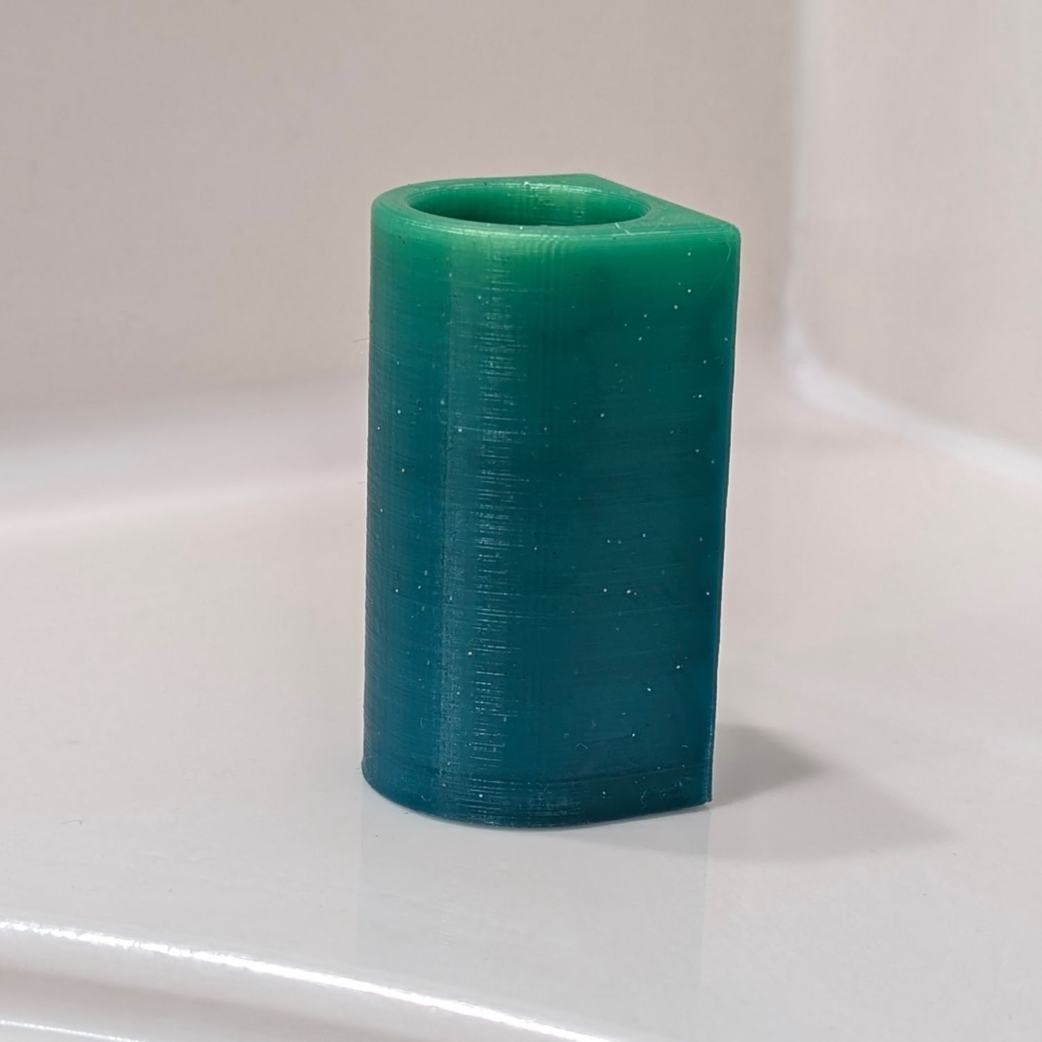 Chappy – The Ultimate Chapstick Holder- Bright Green to Teal Transition with Glitter