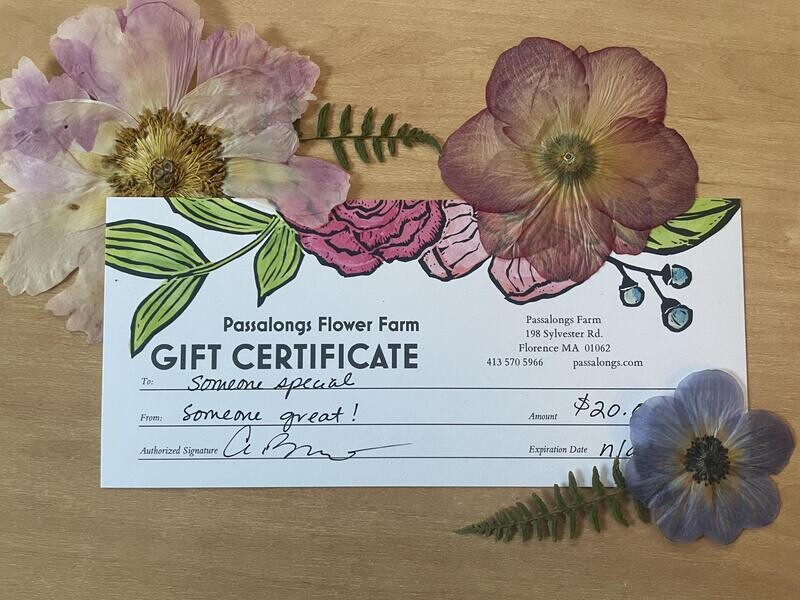 Passalongs Farm Gift Certificate