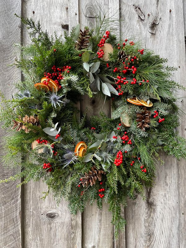 LARGE Custom Winter Wreath