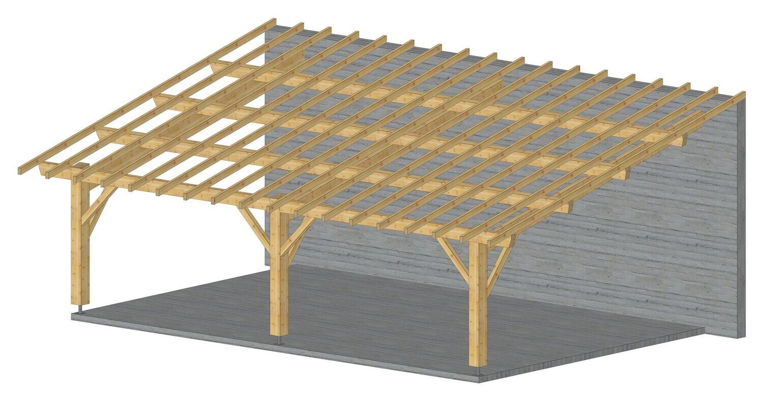 Abri monopente 5.4x8.2m