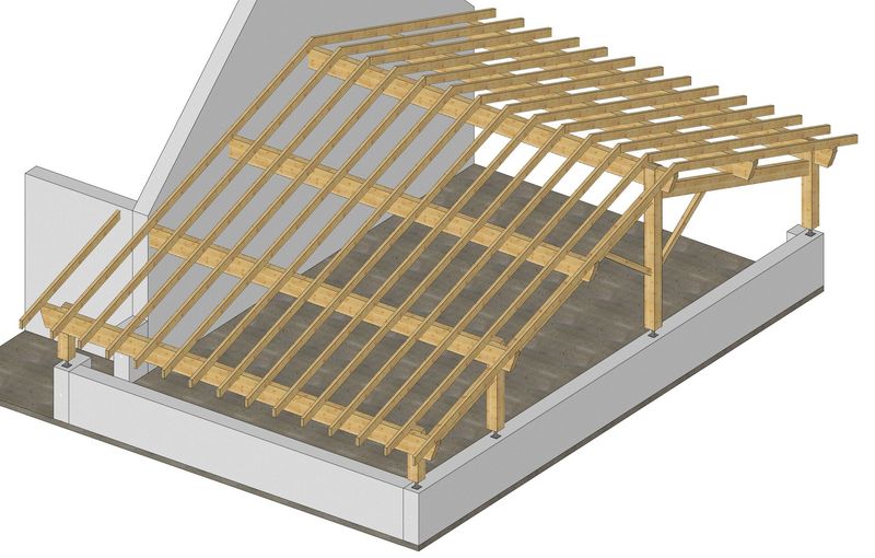 Abri adossé 10,65X6,78m