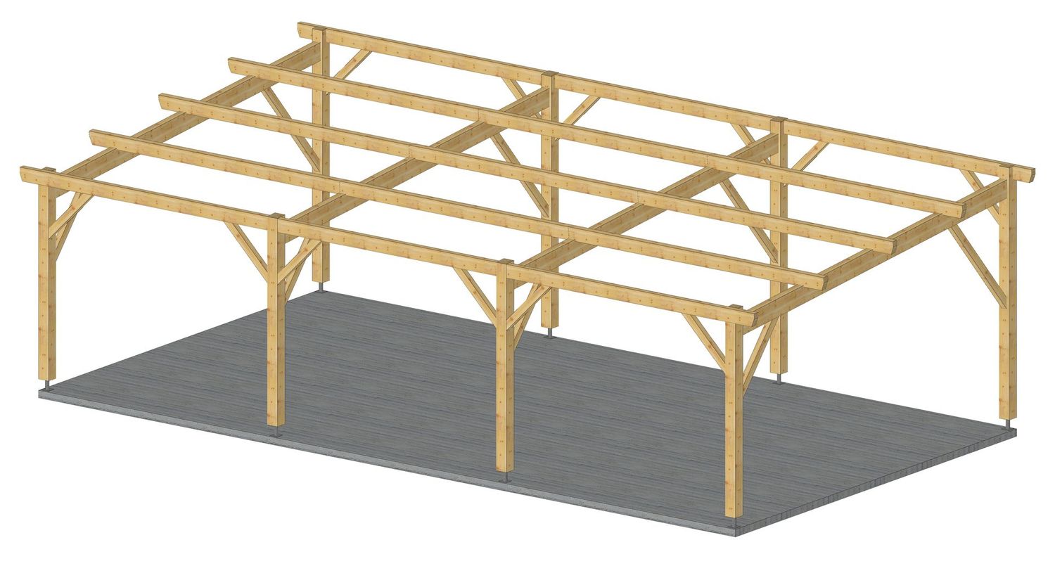 Abri monopente 6x11m 10%