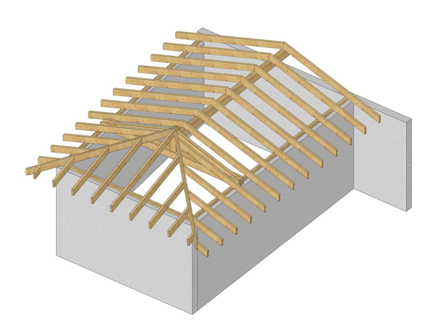 Charpente sur mesure 2 pentes