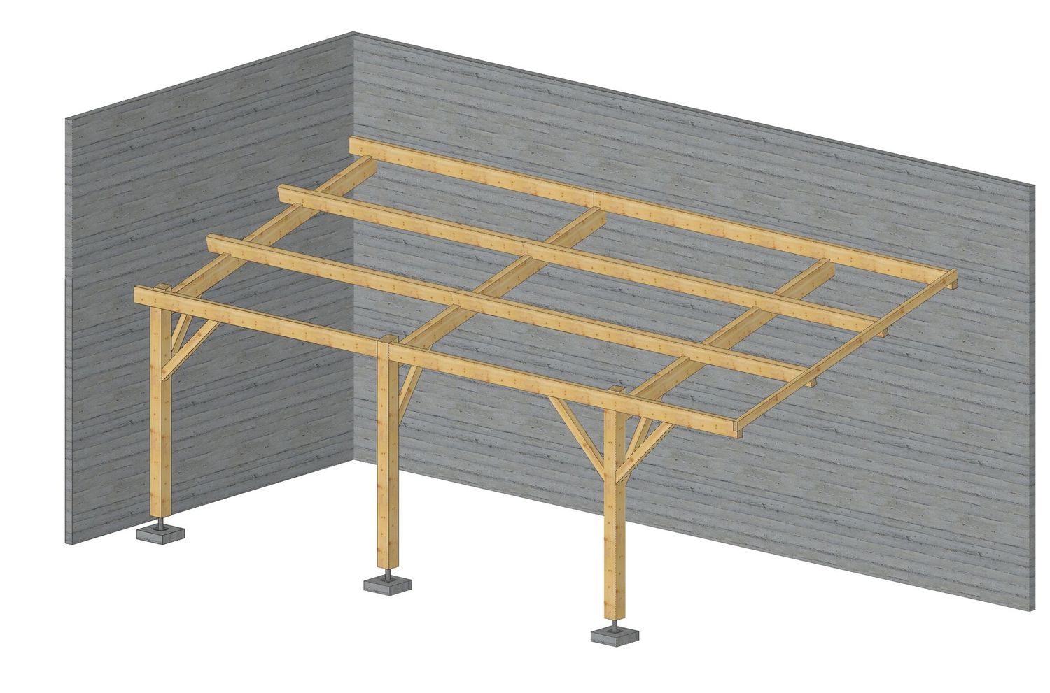 Abri monopente 3.54X6.48