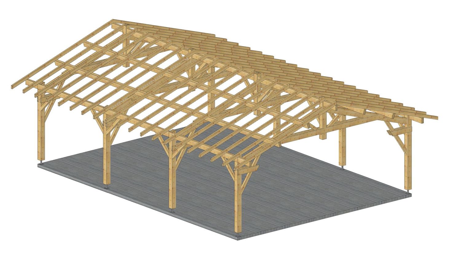 Abri deux pans 7.2x10m