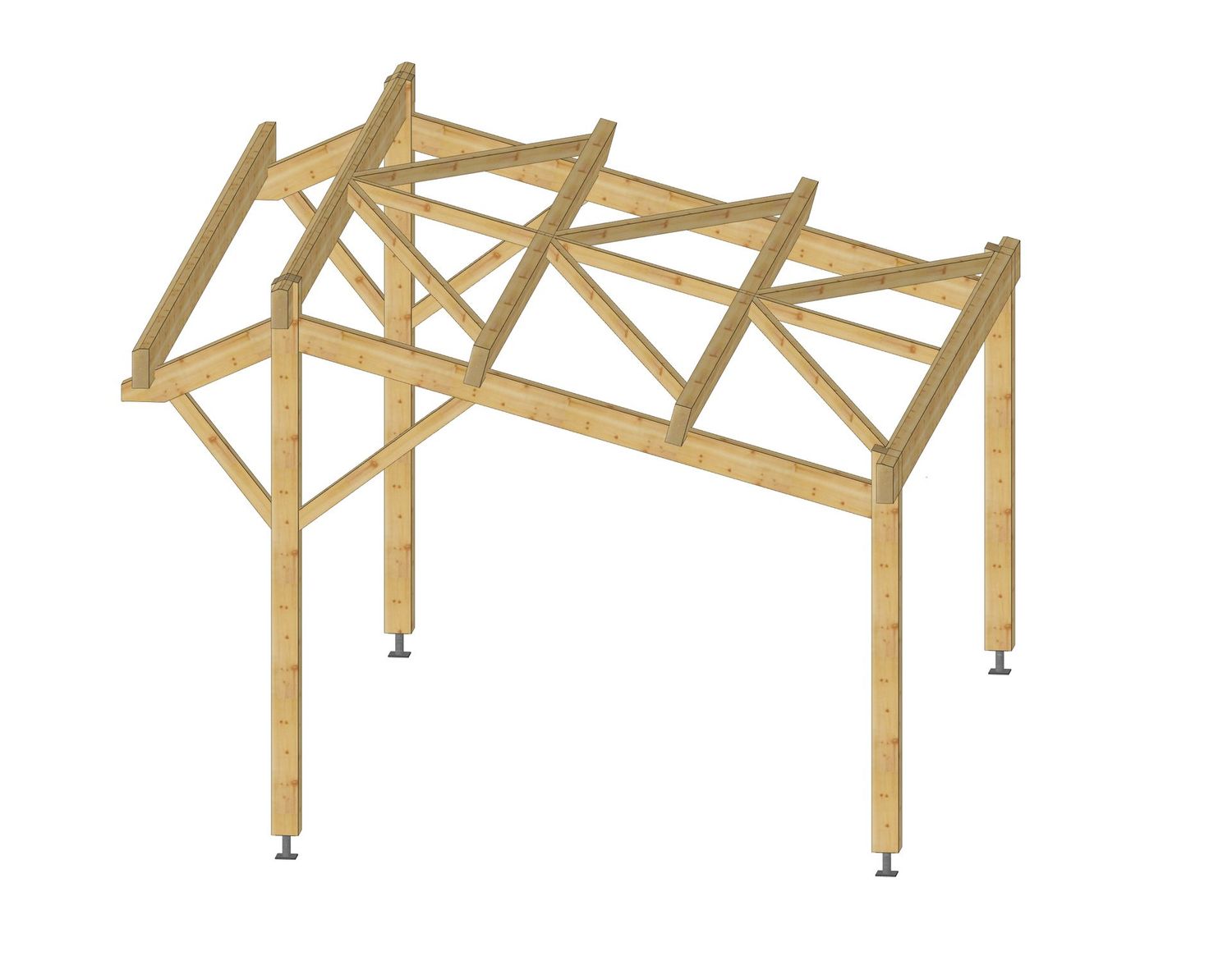 Abri auvent 4.64x5.5m