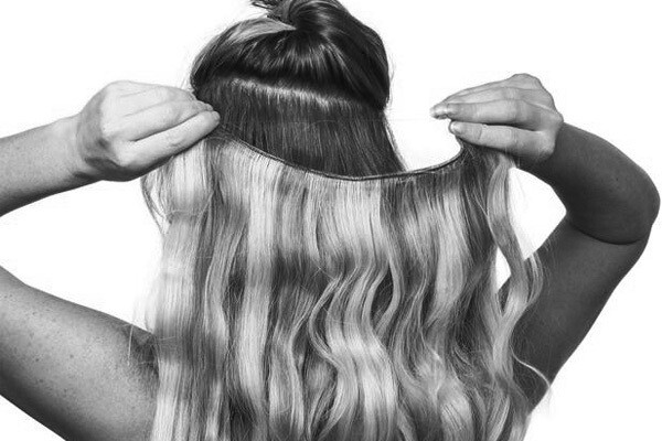 Hair extensions placement Hair extensions placement