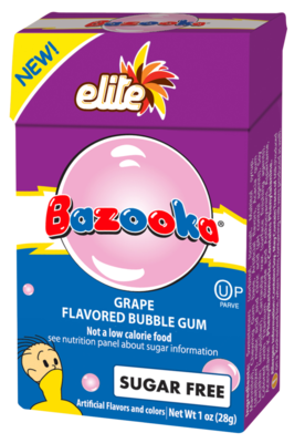 Gum Bazooka Grape SF 1oz KP