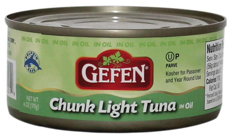 Chunk Light Tuna in Oil KP 6oz Gefen KP