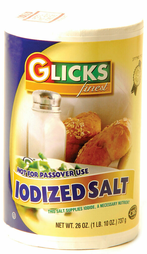 Iodized Salt 26oz Glicks Y