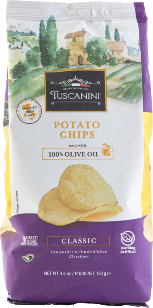 Olive Oil Potato Chips Cl GF 4.6oz Tuscanini KP