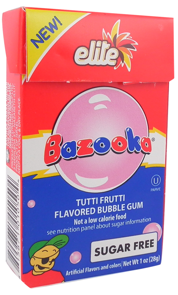 Tuti Fruity Bazooka Gum SF Classic  1oz Elite Y