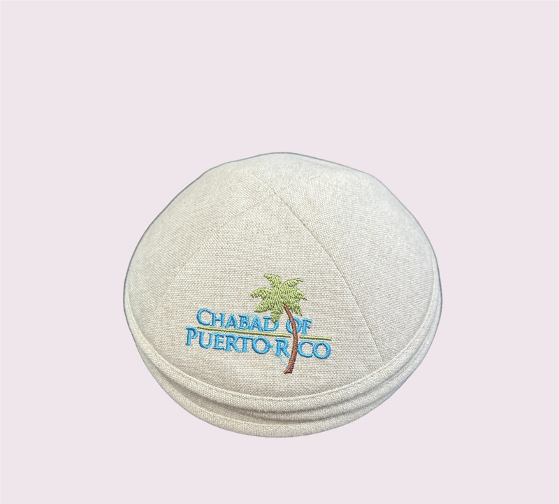 Chabad Kippah White 