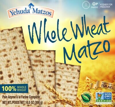 Matzo Whole Wheat 10.5 oz