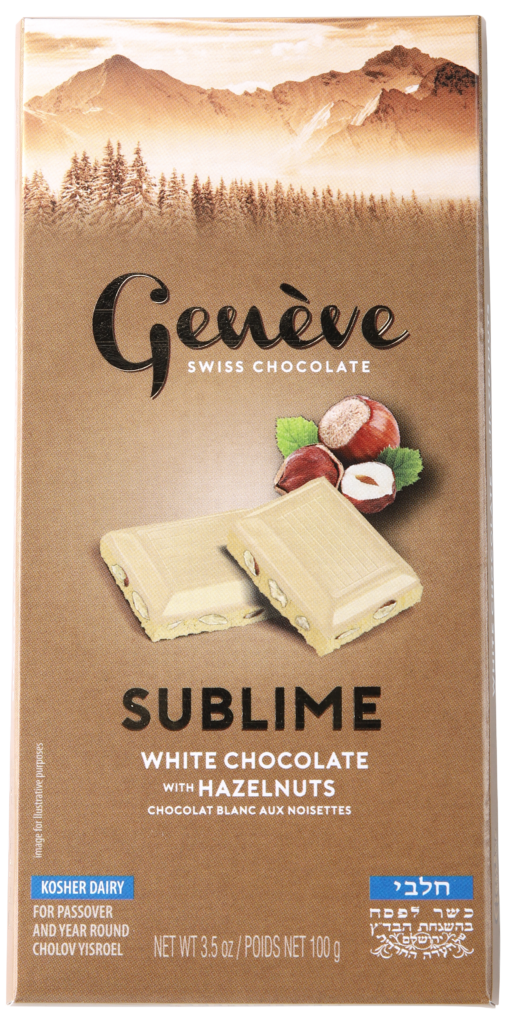 Chocolate Bar White with Hazelnuts Sublime
