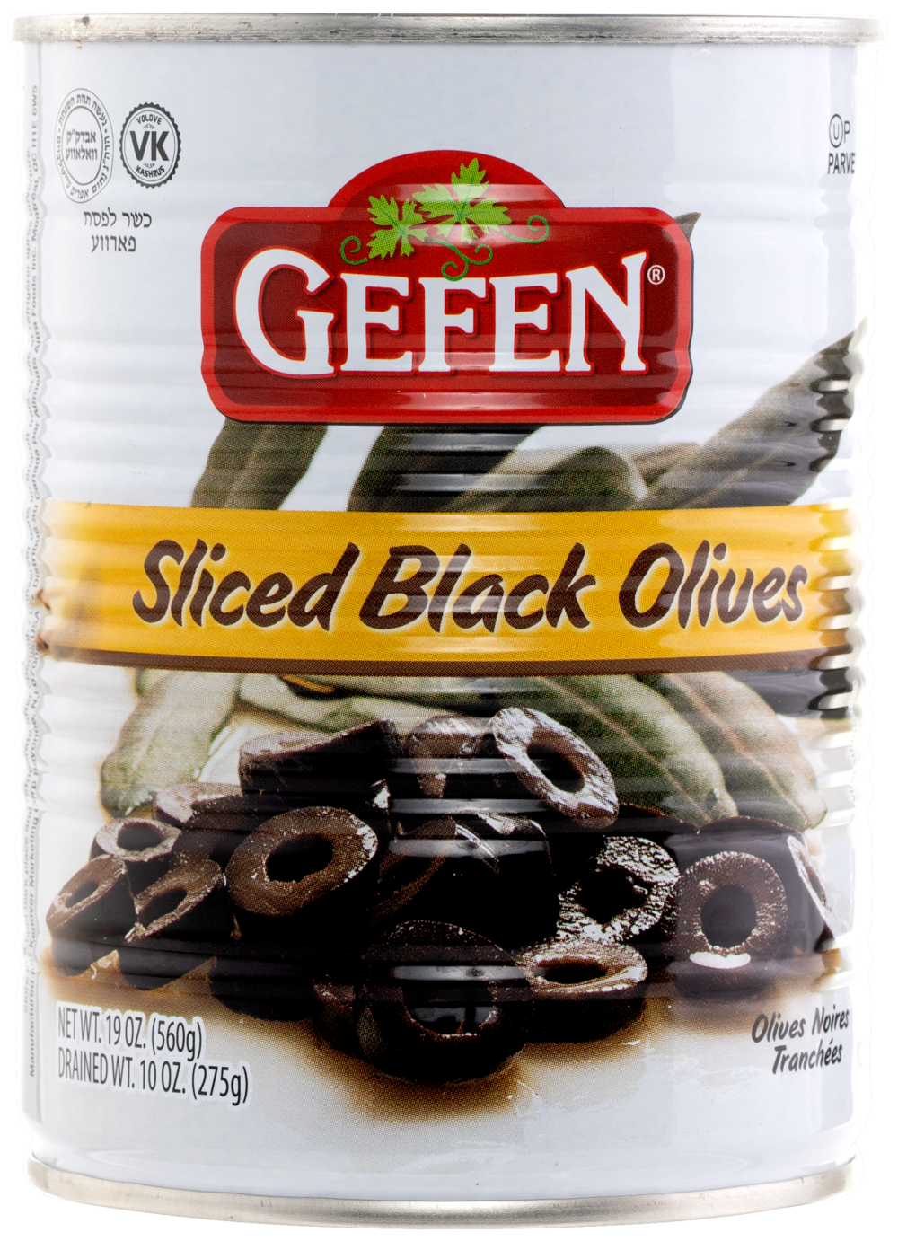 Olive Black Sliced 19oz Gefen