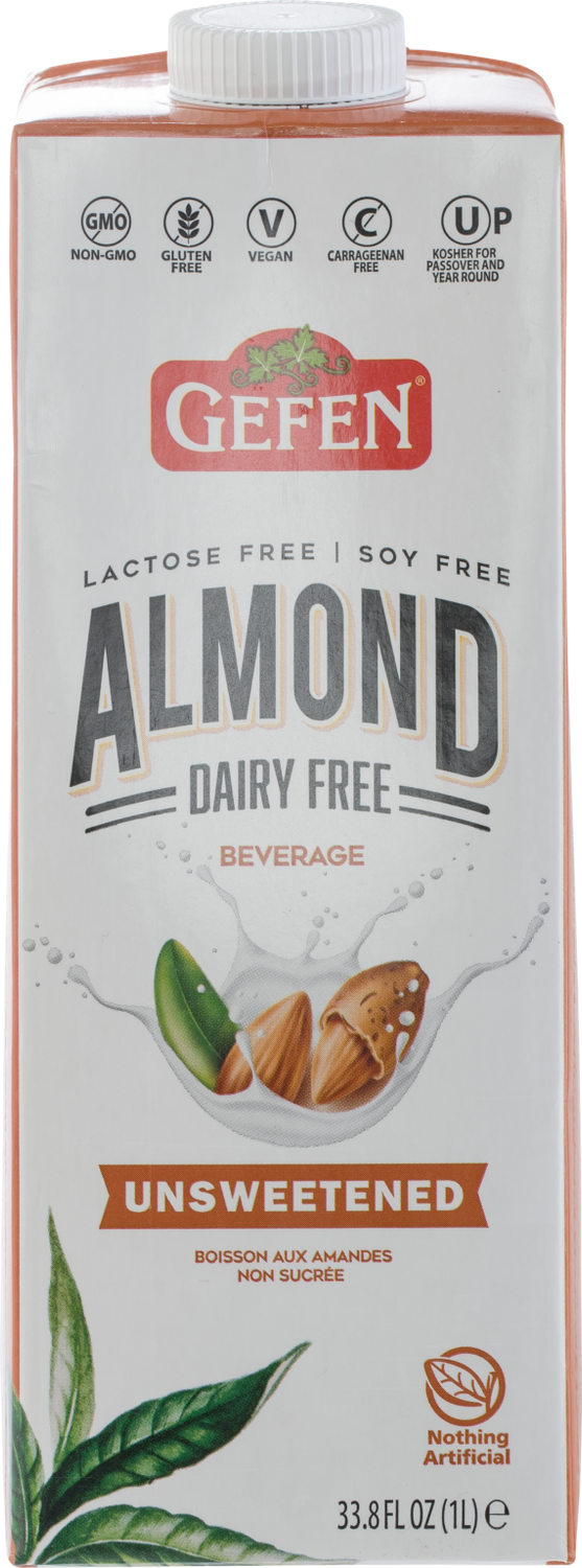 Milk Almond Unsweetened 33.8oz Gefen