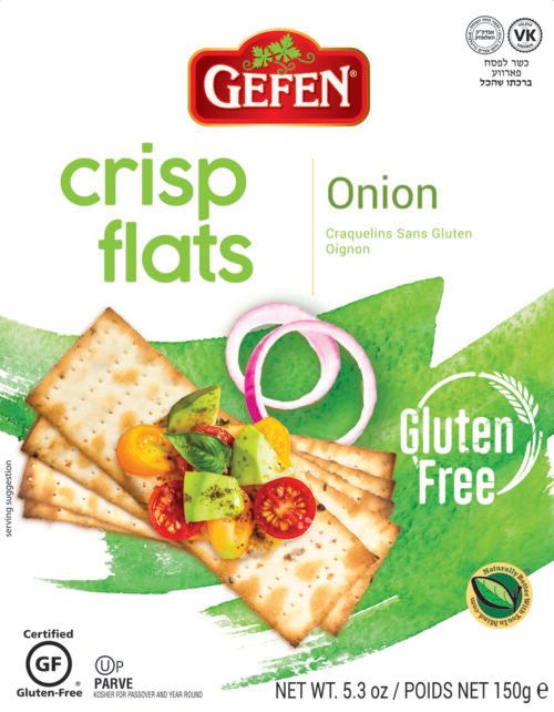 Crackers Flats Onion 5.3oz Gefen