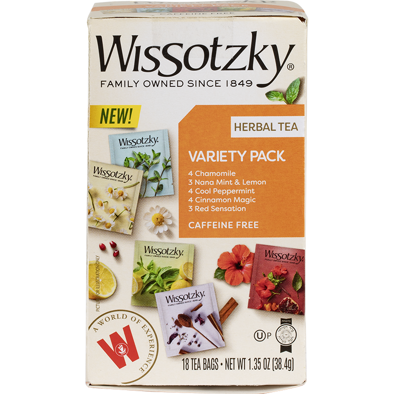 Tea Variety Pack Herbal 1.35oz Wissotzky