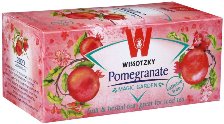 Tea Herbal Pomegranate 20&#39;s Wissotzky