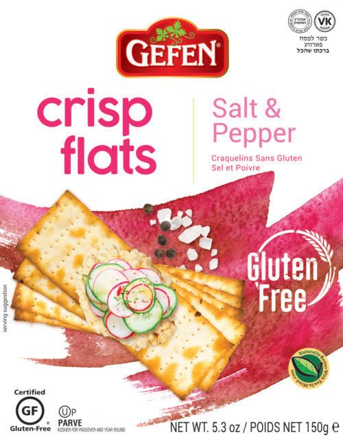Crackers Flats Salt &amp; Pepper 5.3oz Gefen