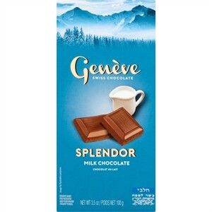 Chocolate Bar Milk Splendor Geneve 3.5oz