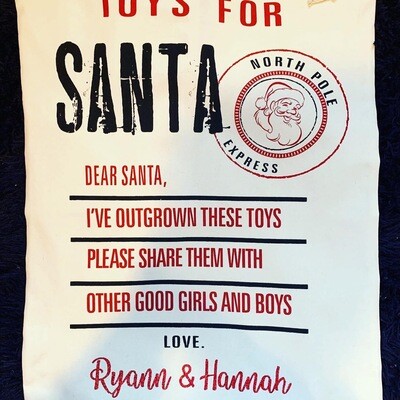 TOY DONATION BAG-PERSONALIZED