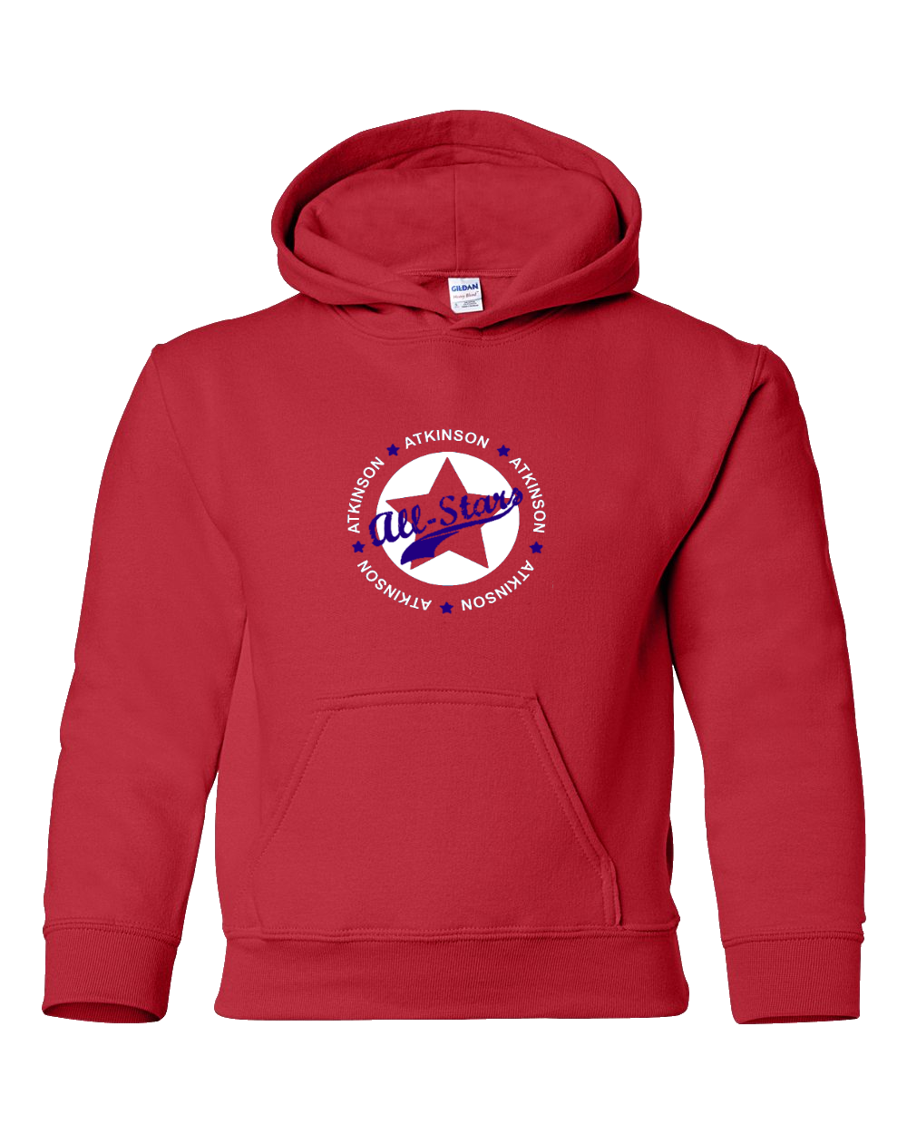 ALL STAR Hoodie, COLOR: RED