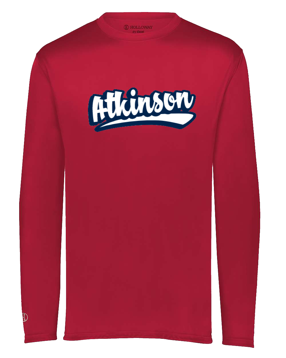 ATKINSON Performance Long Sleeve, COLOR: RED