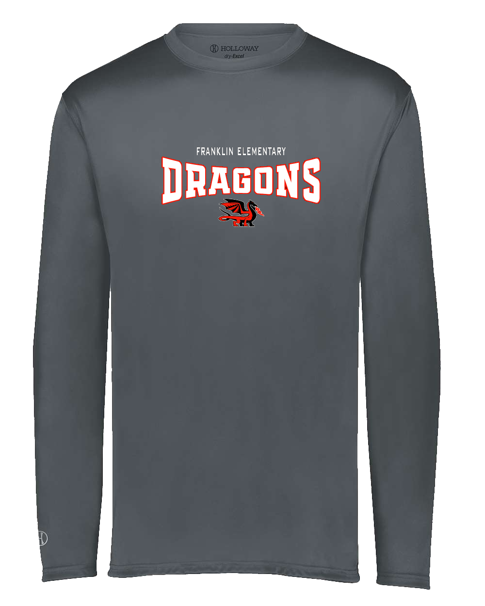 DRAGON Performance Long Sleeve, COLOR: GRAPHITE