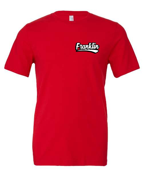 FRANKLIN Tee (Bella Canvas), COLOR: RED