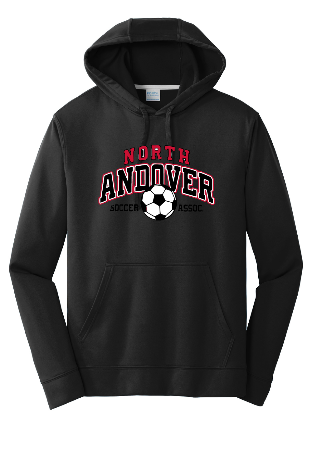 NASA PERFORMANCE HOODIE, COLOR: BLACK