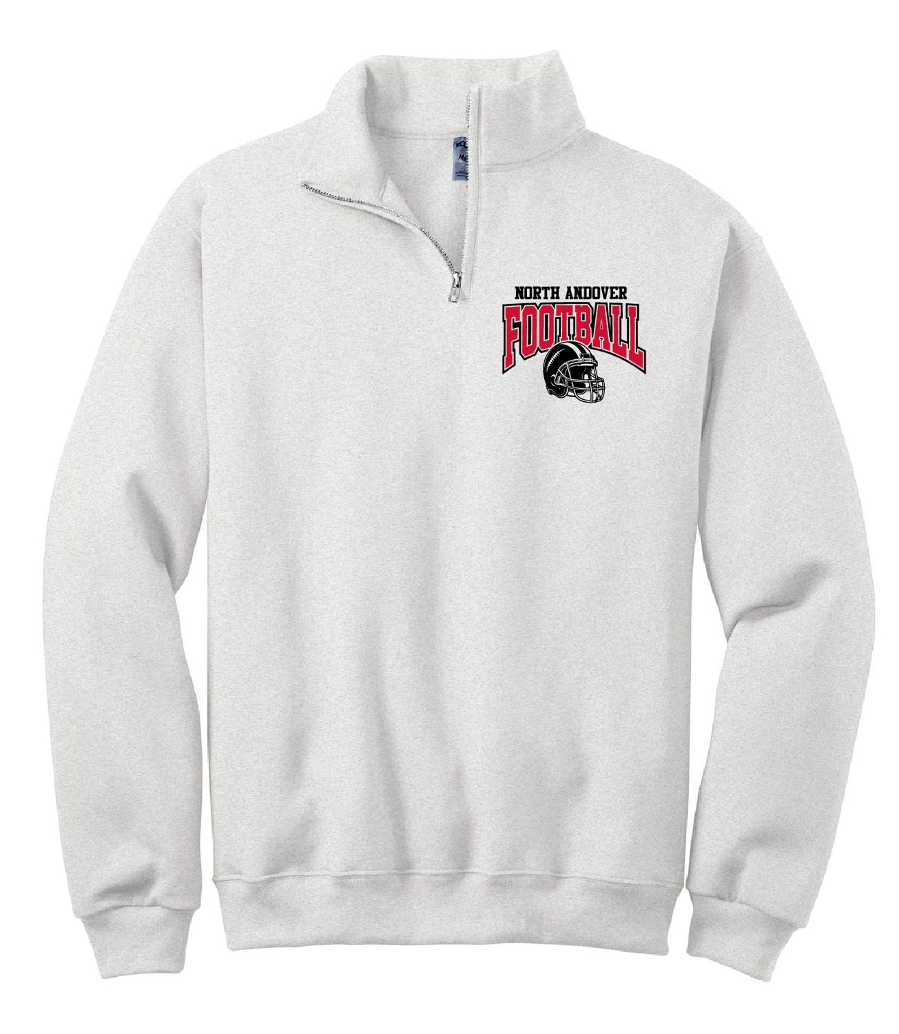 FOOTBALL HELMET 1/4 ZIP SWEATSHIRT