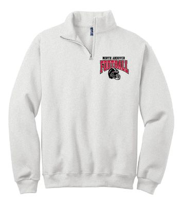 FOOTBALL HELMET 1/4 ZIP SWEATSHIRT