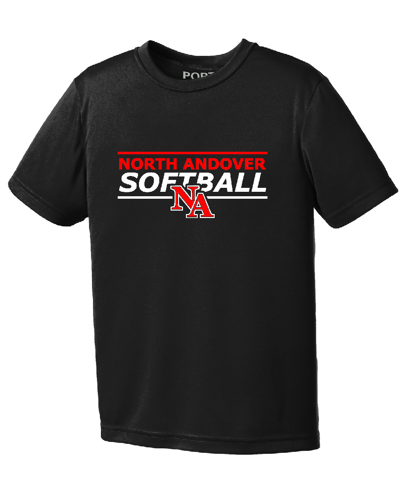 KNIGHTS SOFTBALL PERFORMANCE TEE, COLOR: BLACK