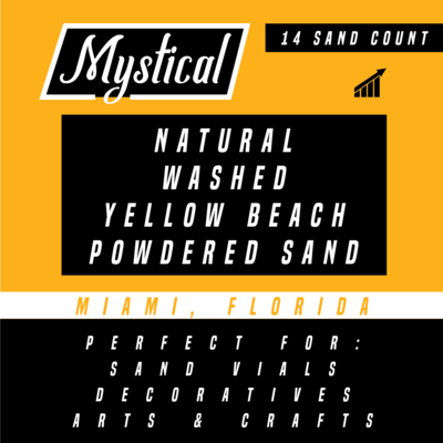 Natural Yellow Scenic Sand | 14 Powdered Sand Count