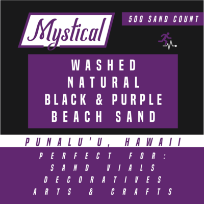 Natural Black &amp; Purple Scenic Sand | 525 Count