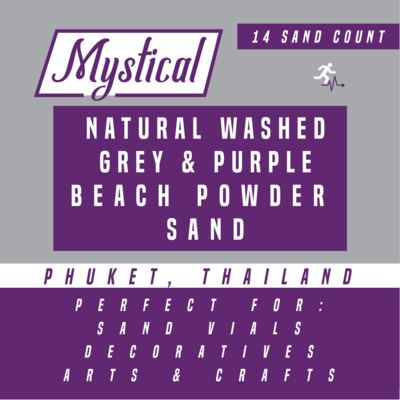 Natural Grey &amp; Purple Scenic Sand | 14 Powdered Sand Count