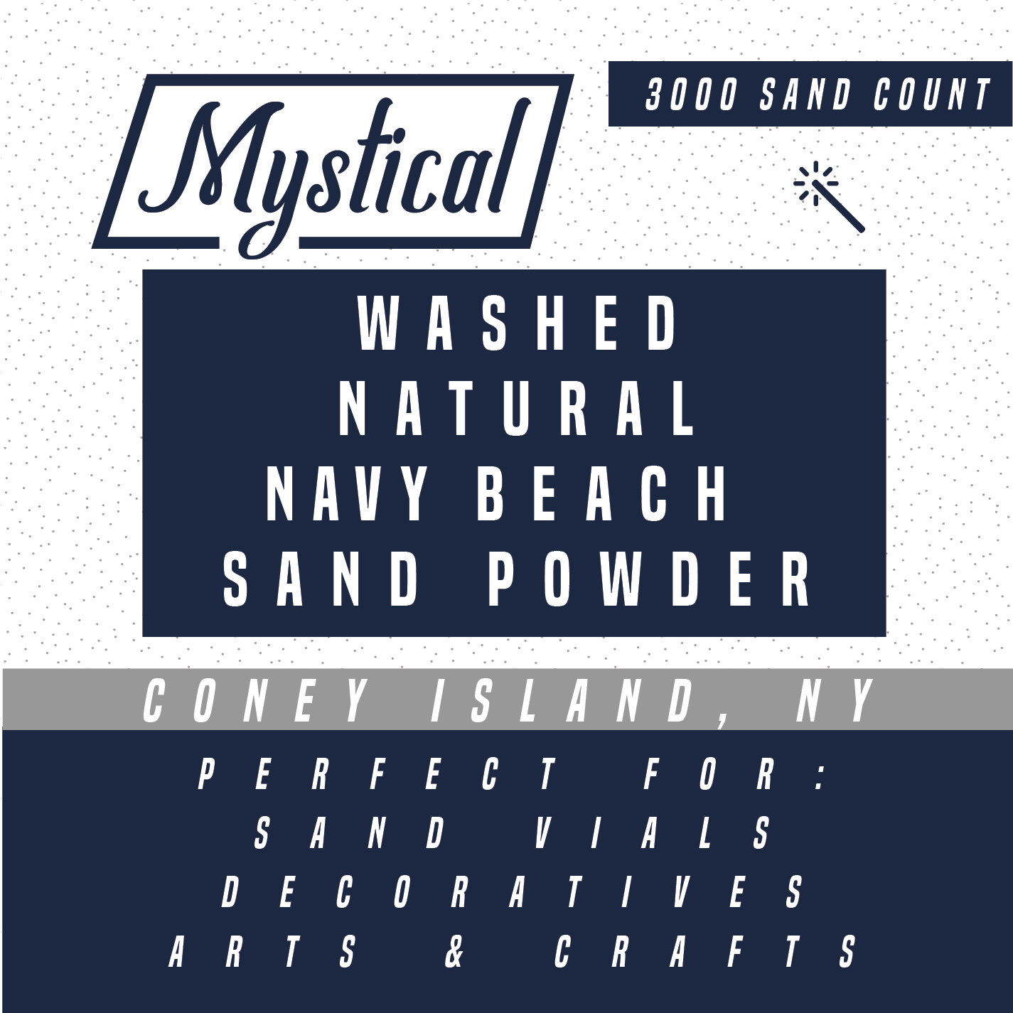 Natural Navy Scenic Sand Powder / 3000 Count