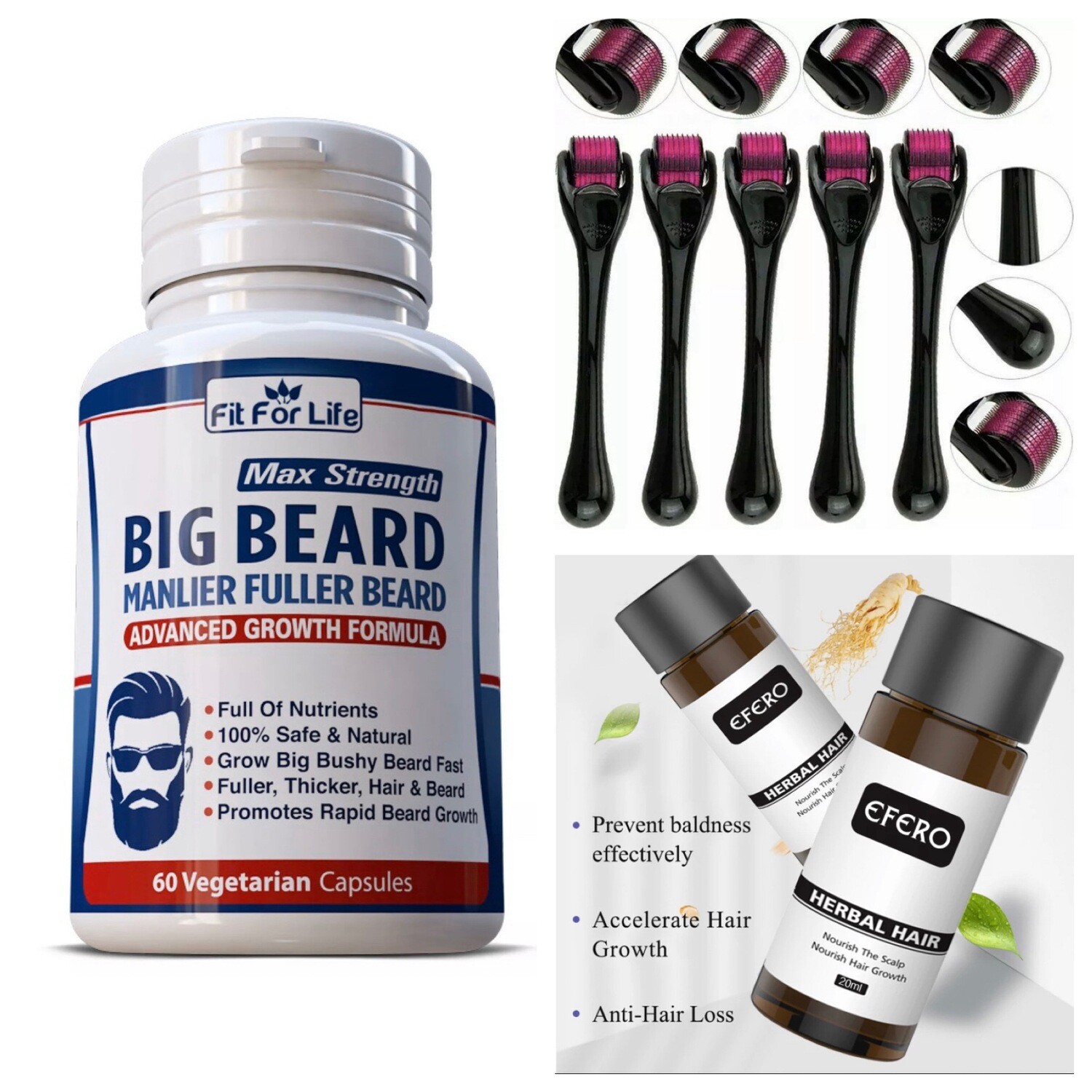 (Baby Face 👶🏽) Beard Growth Bundle